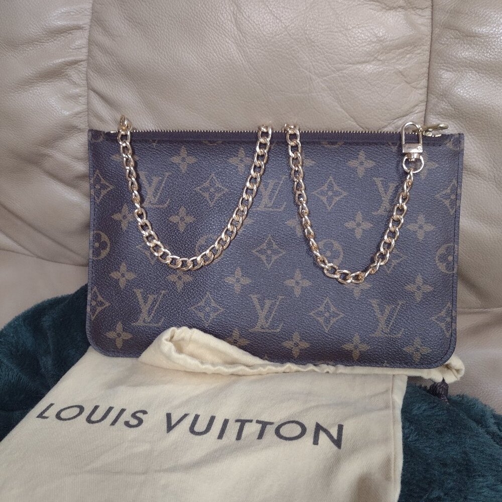 💕PERFECT LOUIS VUITTON Neverfull Monogram Mm/Gm/Clutch/Wristlet/Shoulder Bag - Picture 5 of 15